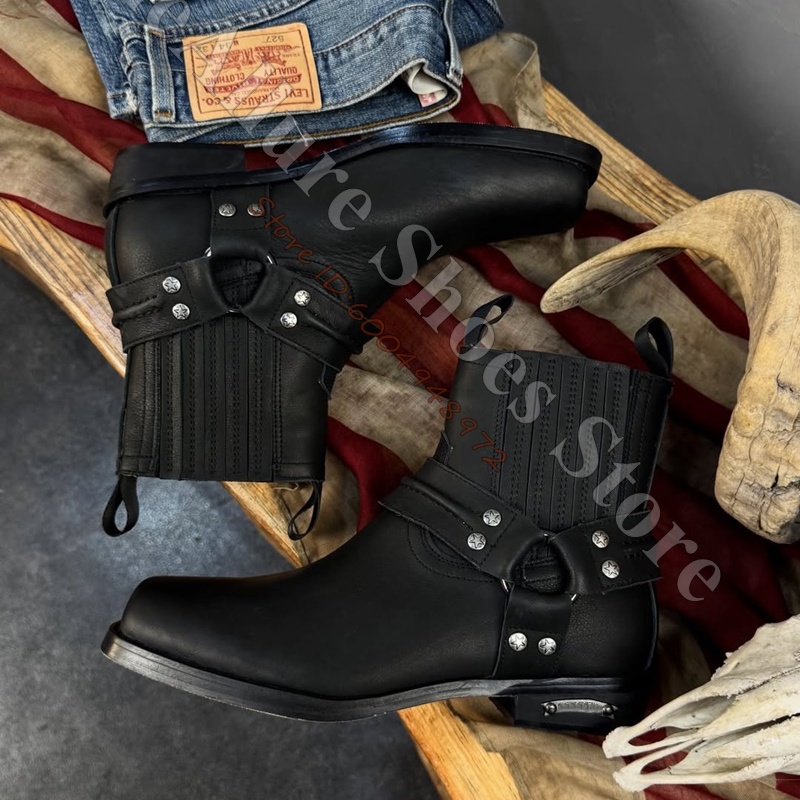 Leather Classic Strap - Bottines à la cheville pour hommes,