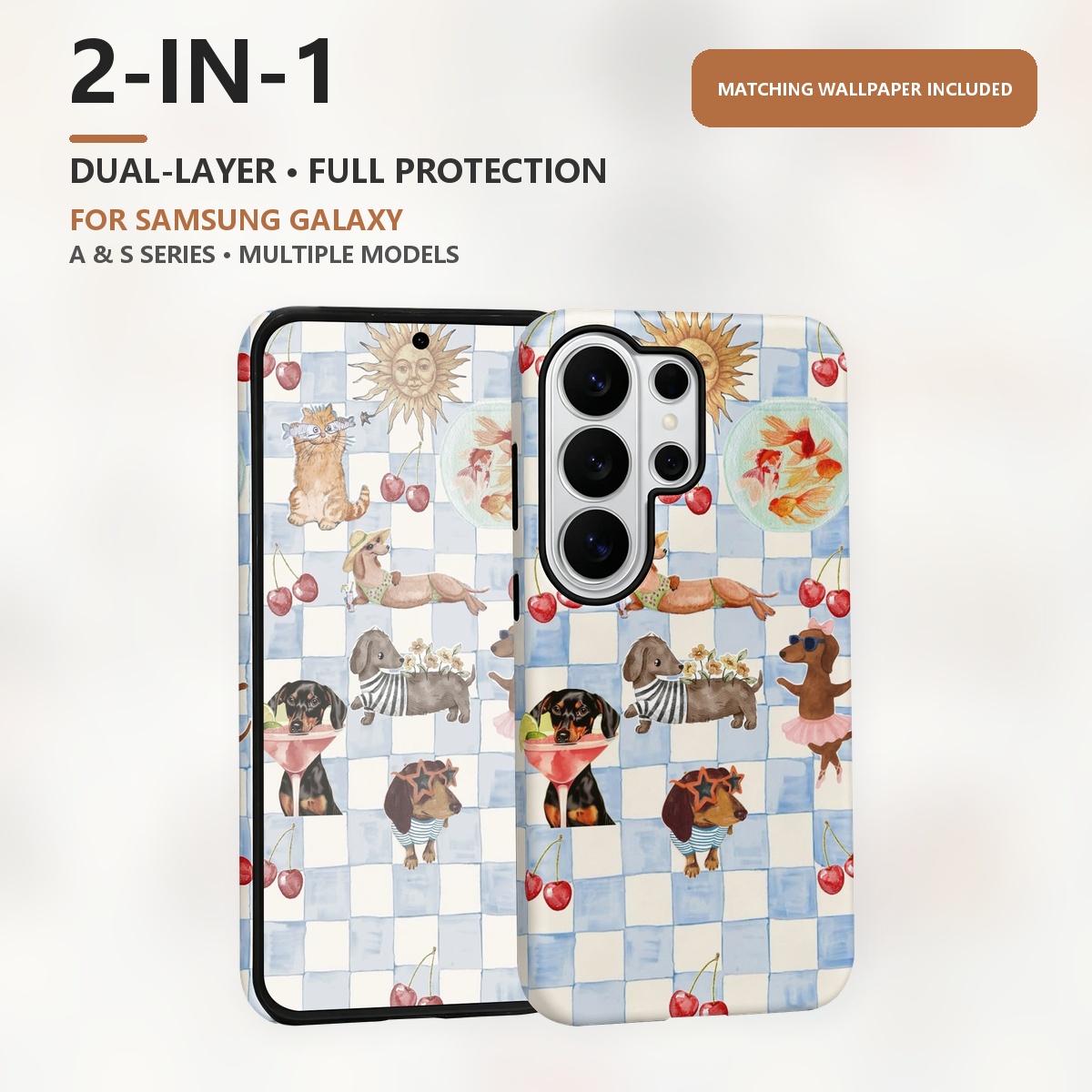 chiens été drôles 2-in-1 Doubl - Samsung Galaxy S24 avis et prix
