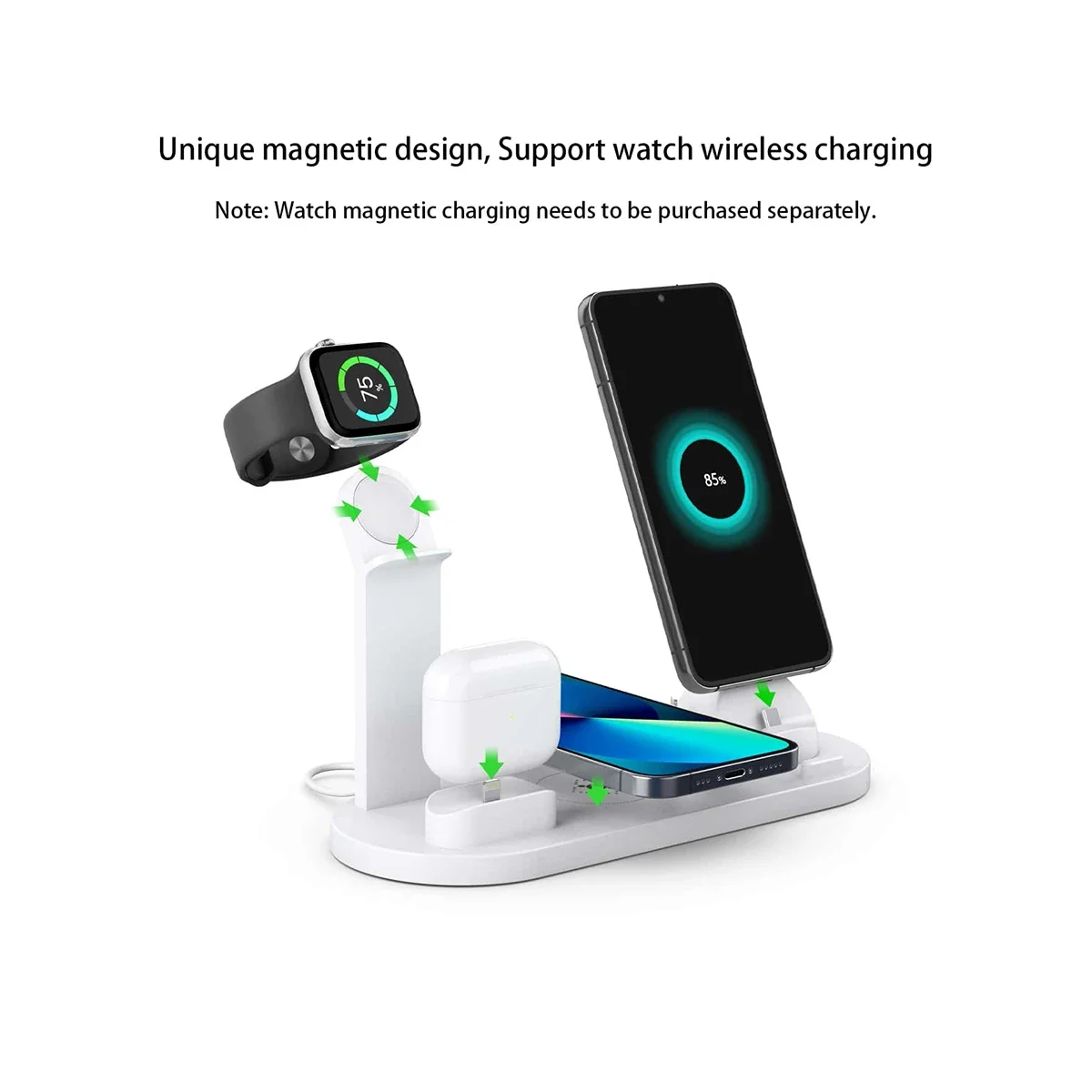 Support de chargeur sans fil 7 - Smartwatch X12 avis et prix