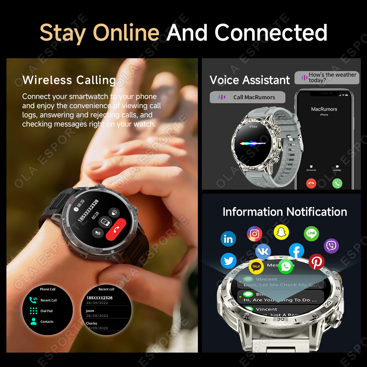 Nouvelle montre intelligente G - Smartwatch Custom avis et prix